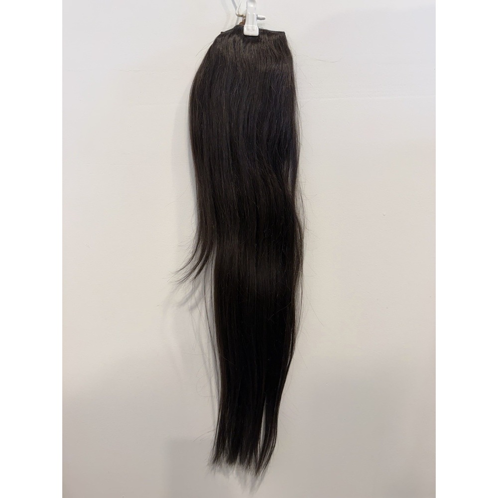 Hidden Crown Power Wrap Ponytail Human Hair Extension 24" Off Black #1B NEW
